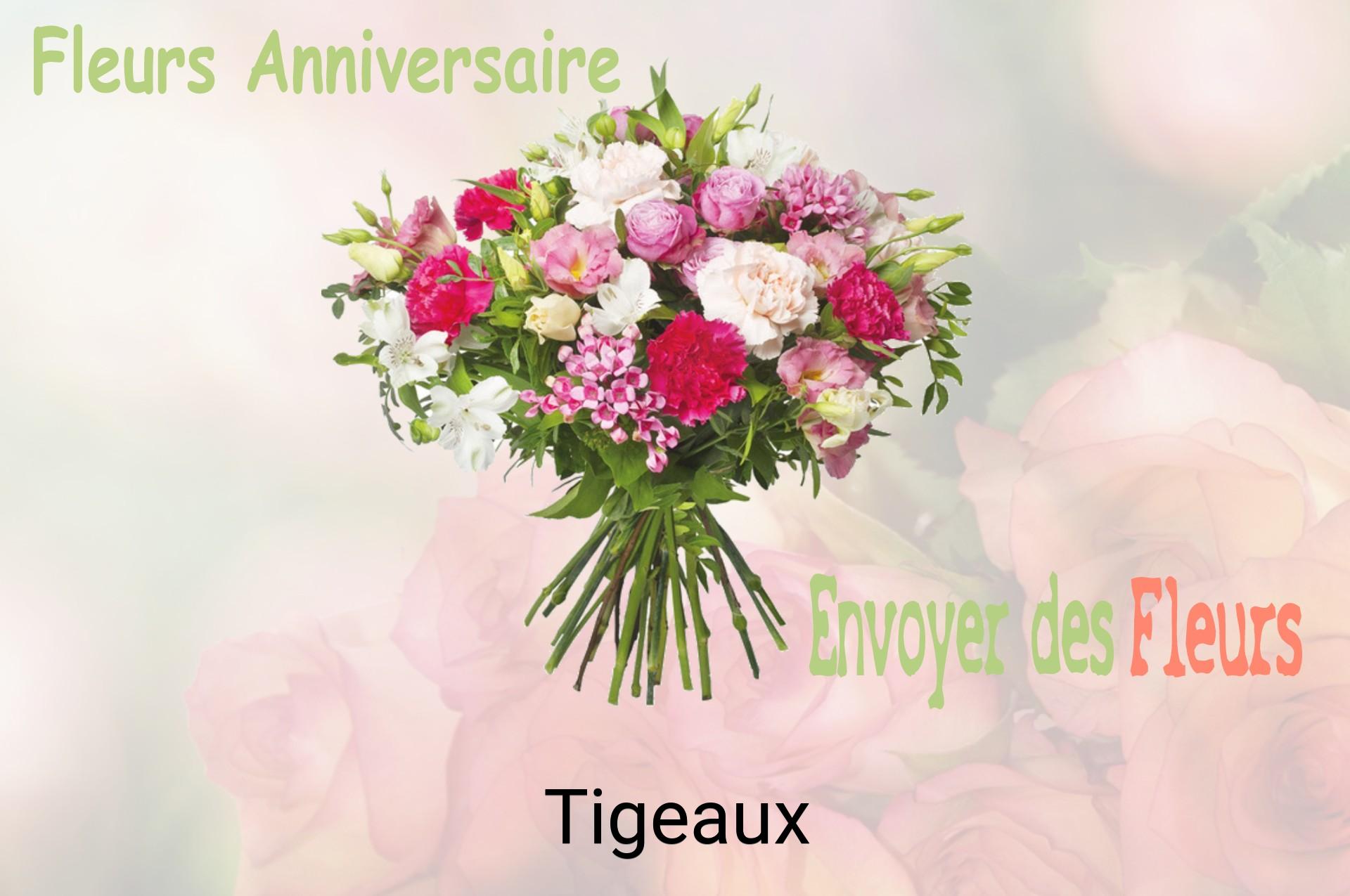 Bouquet de fleurs d’anniversaire livré à Tigeaux